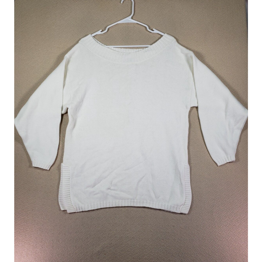 Blue Morgan Sweater Womens Medium M Cotton Pullover Knit Made In USA Vintage